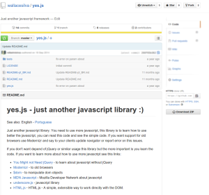 Github - wallacesilva/yes.js