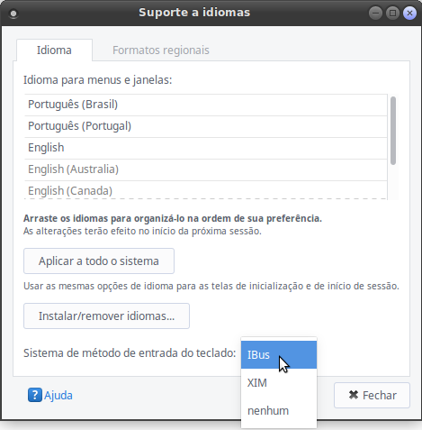 Resolver problemas de Acentos no Ubuntu/Xubuntu