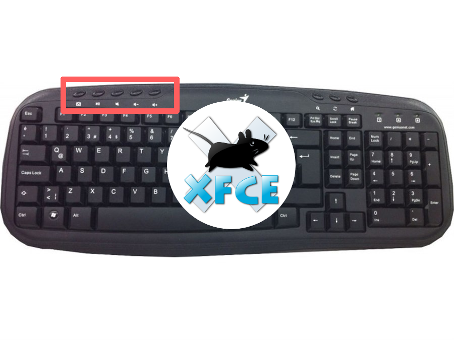 Como aumentar volume no XFCE4 usando Teclado Multimidia?